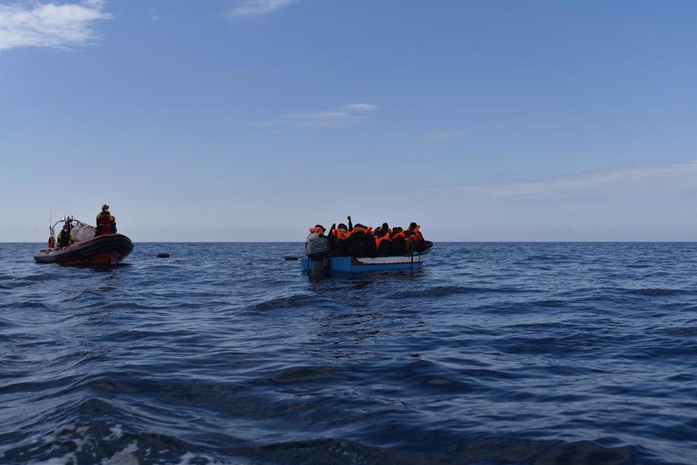 Arquivo - Imagem de arquivo dos migrantes resgatados ao largo da costa da Líbia. Arquivo