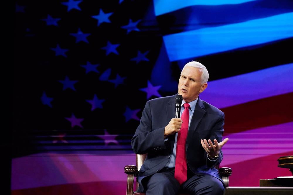 Former U.S. Vice President Mike Pence in San Antonio Former
