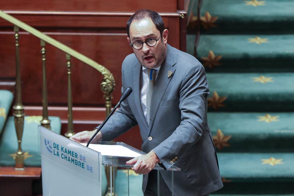 Archiv - Der belgische Minister der Justiz und für die Nordsee, Vincent Van Quickenborne Archiv