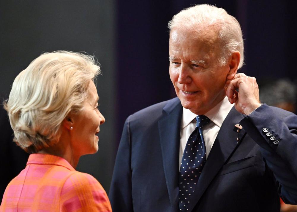 Archivo - La presidenta de la Comisión Europea, Ursula von der Leyen, y el presidente de Estados Unidos, Joe BIden Archivo