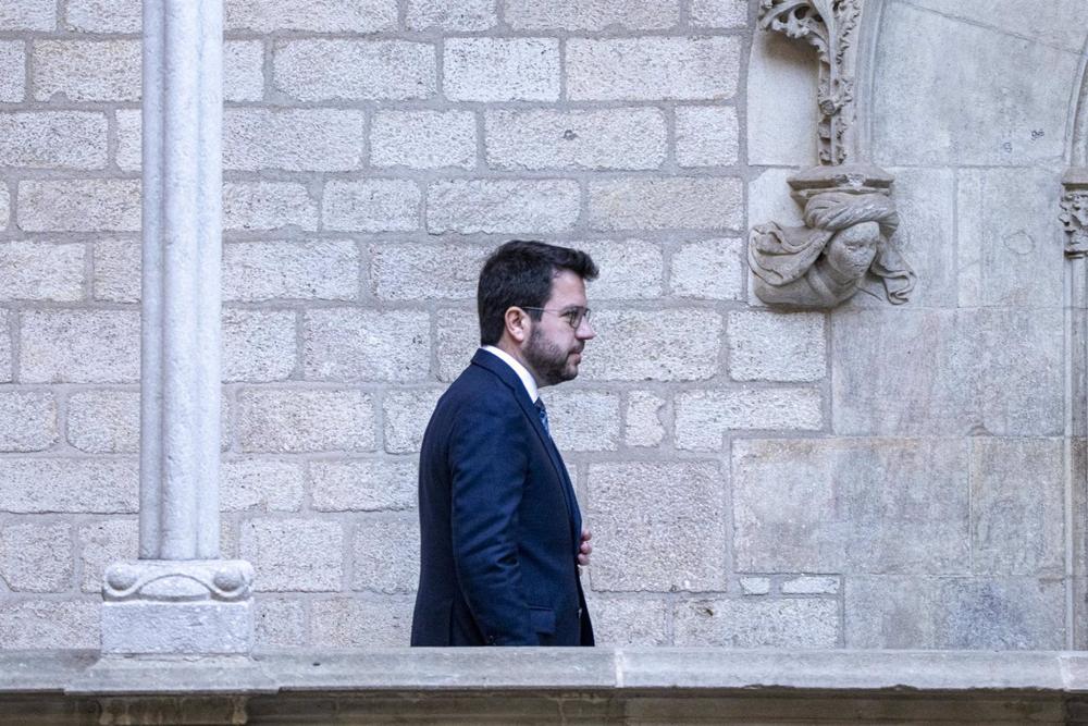 El presidente de la Generalitat, Pere Aragonès El