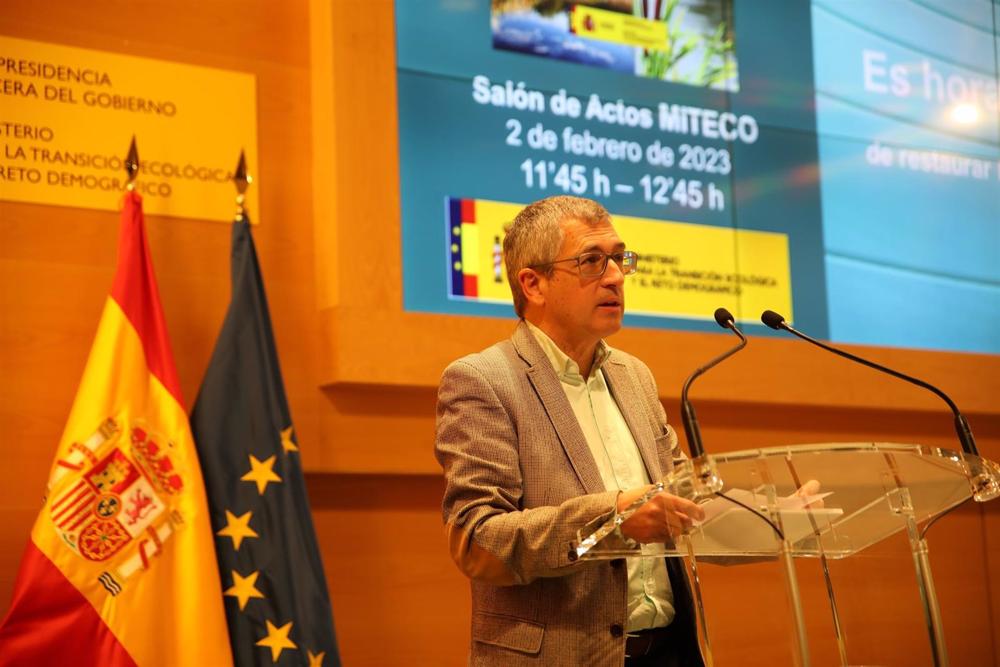 El secretario de Estado de Medio Ambiente, Hugo Morán, presenta el Plan Estratégico de Humedales 2030 coincidiendo con el Día Mundial de los Humedales. (Foto de archivo). El