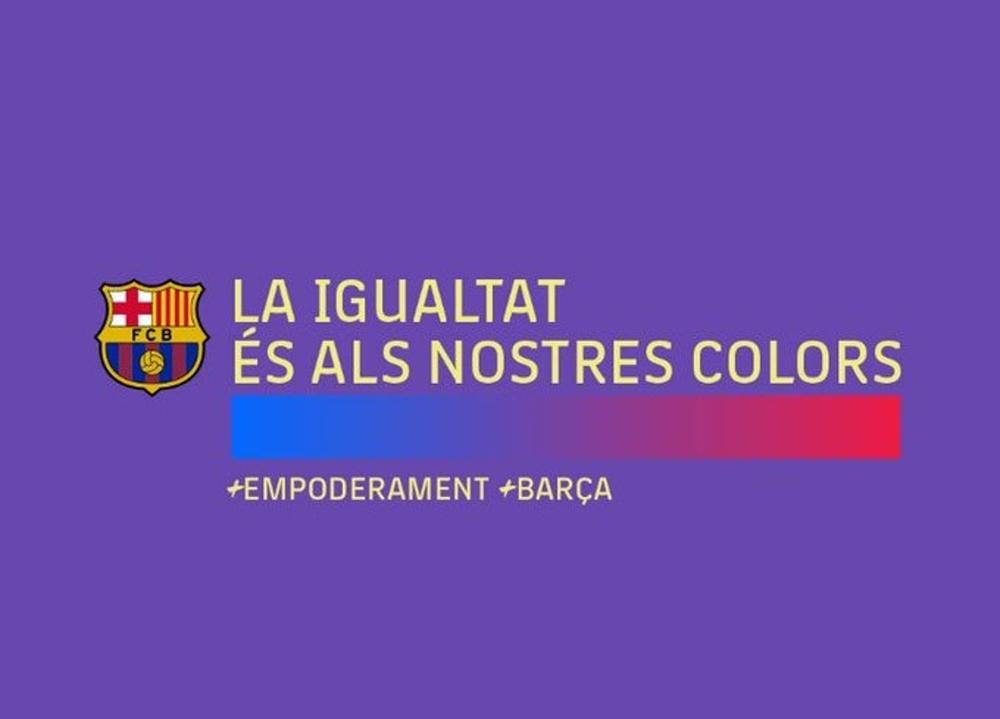 El FC Barcelona presenta un nuevo color oficial, el 'Lila Barça', para reivindicar la igualdad El