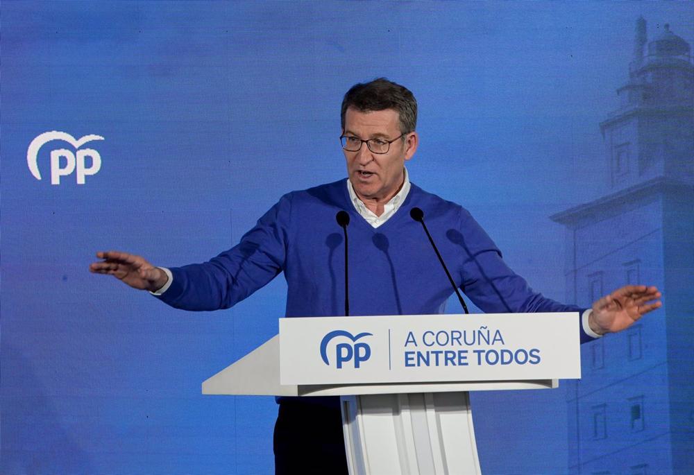 El presidente del Partido Popular, Alberto Núñez Feijoo El