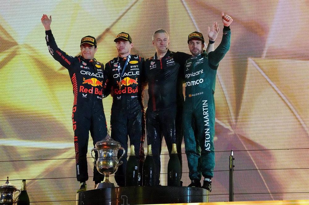 Podio del Gran Premio de Baréin Podio