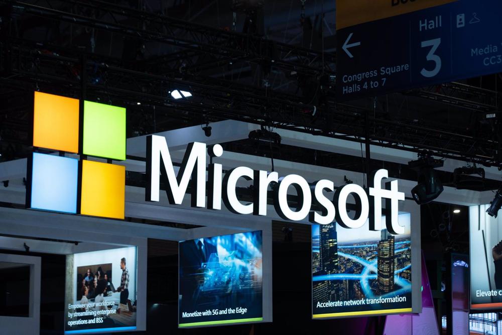 Estand de Microsoft en el Mobile World Congress 2023 de Barcelona Estand