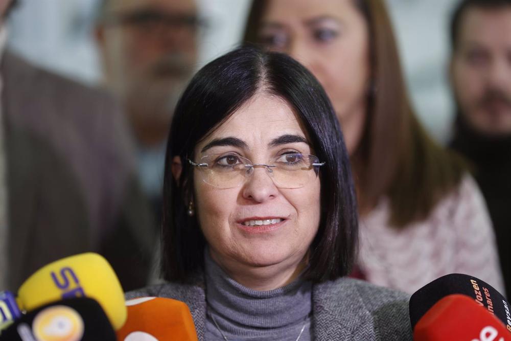 La ministra de Sanidad, Carolina Darias, La