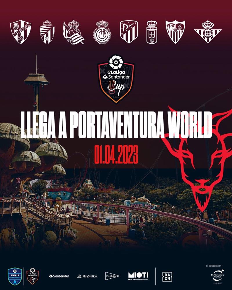 La eLaLiga Santander Cup se jugará en PortAventura World La