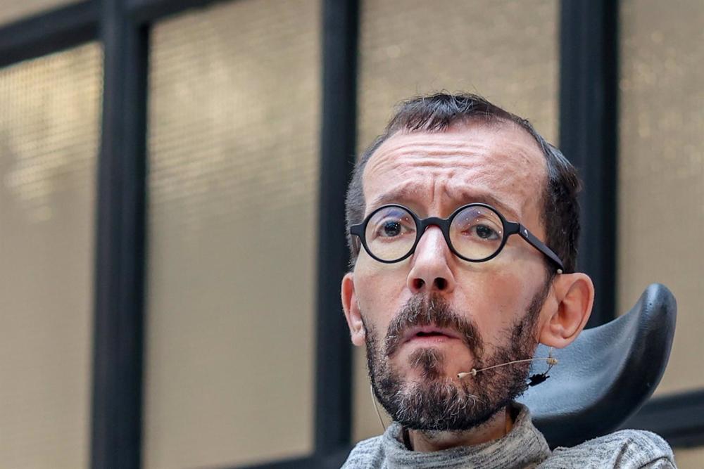 El portavoz parlamentario de Unidas Podemos en el Congreso, Pablo Echenique El