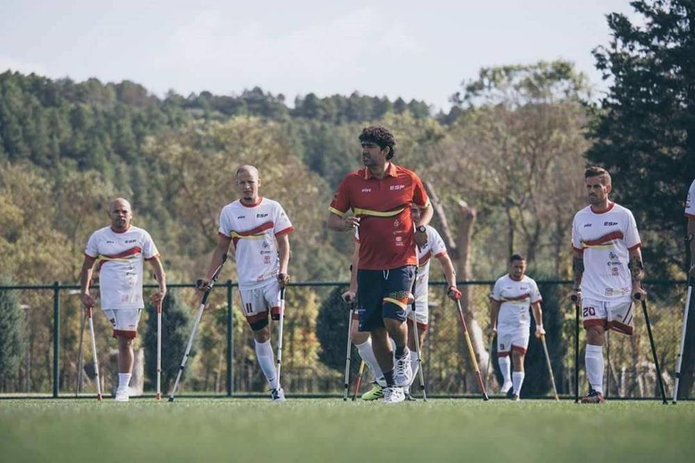 Manuel Pachecho, nuevo seleccionador español de fútbol para amputados. Manuel