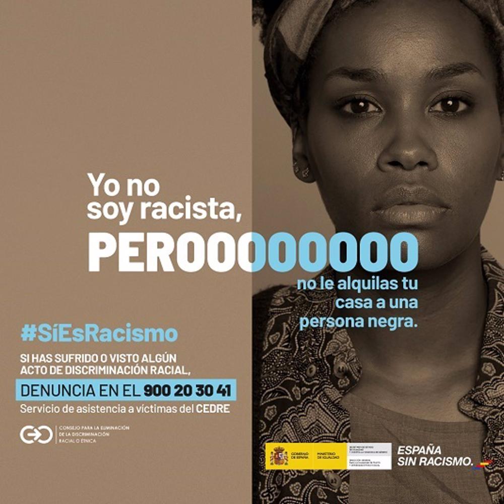 Archivo - Cartel de la campaña 'Sí es racismo'. Archivo