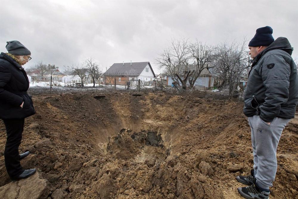 Archive - Tir de missile russe à Kopiliv, Ukraine Archive