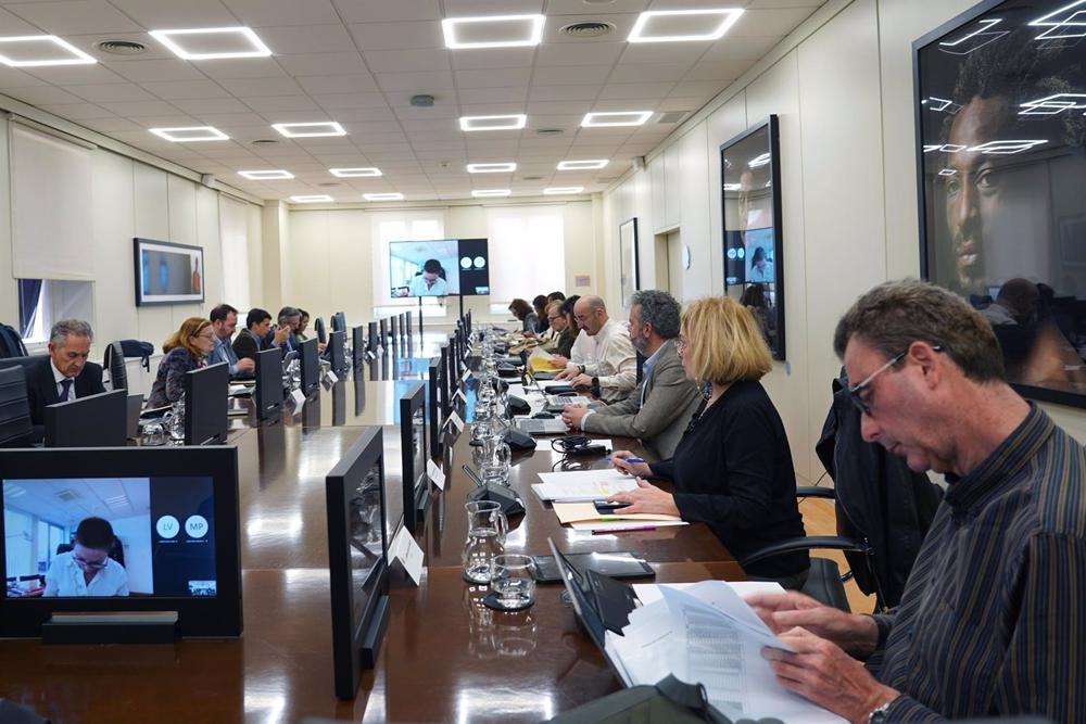 Reunión de los agentes sociales en la mesa de diálogo de la reforma de pensiones, en el Ministerio de Inclusión, Seguridad Social y Migraciones, en Madrid, a 13 de marzo de 2023. Reunión