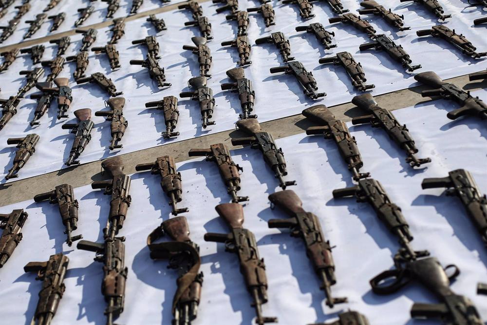 Archivo - Armamento incautado a Estado Islámico en Irak Archivo