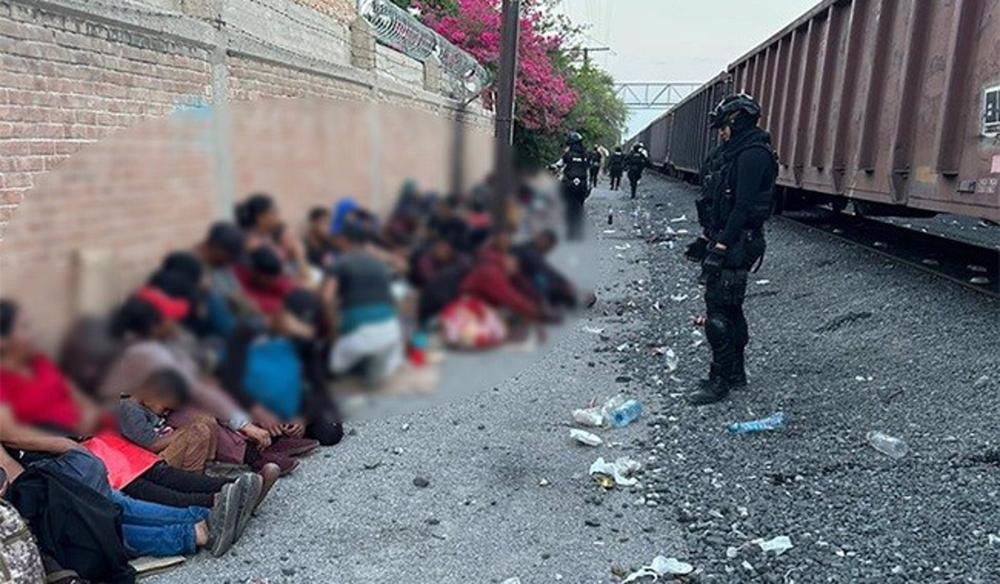 Migrants detained in Torreon, Coahuila, Mexico Migrants