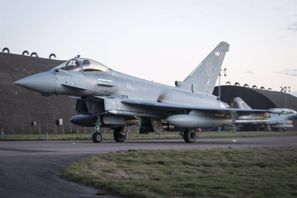 Archive - A Typhoon fighter in the service of the British Air Force Archive