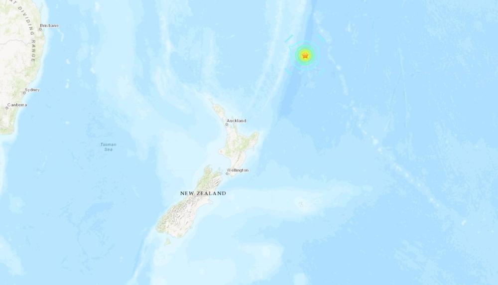 New Zealand.- 7.1 magnitude earthquake recorded in the Kermadec Islands