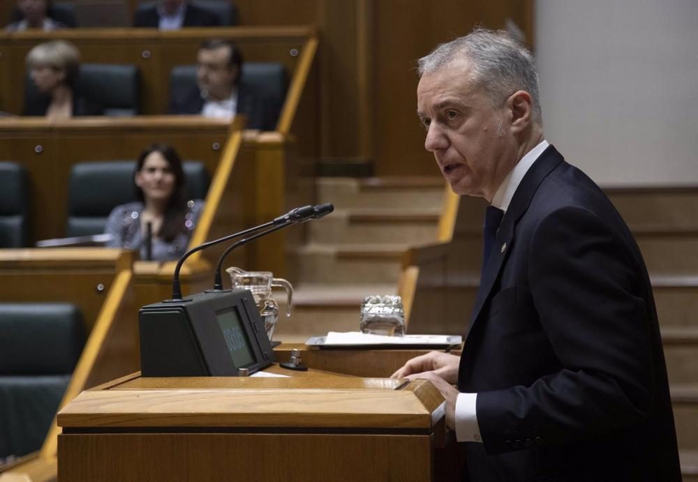 Urkullu, en el peno de control Urkullu,