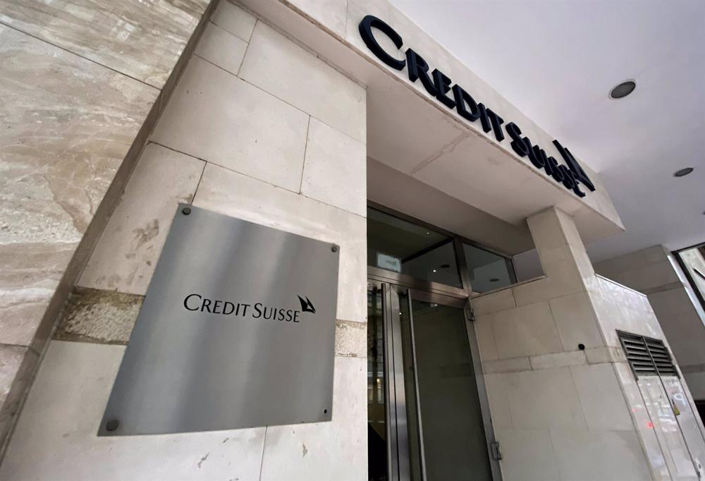 Archivo - Sede de Credit Suisse en Madrid Archivo