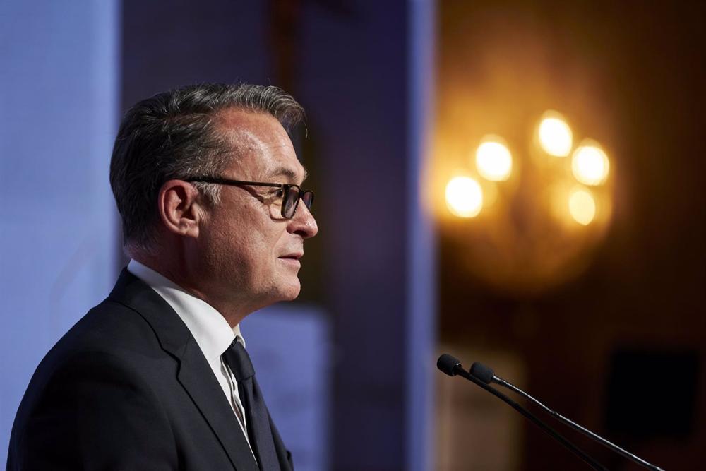 Archivo - El presidente del Deutsche Bundesbank, Joachim Nagel, interviene en la ceremonia de entrega del premio ‘José Echegaray’ de elEconomista.es en el hotel Four Seasons, a 2 de noviembre de 2022, en Madrid (España). Archivo