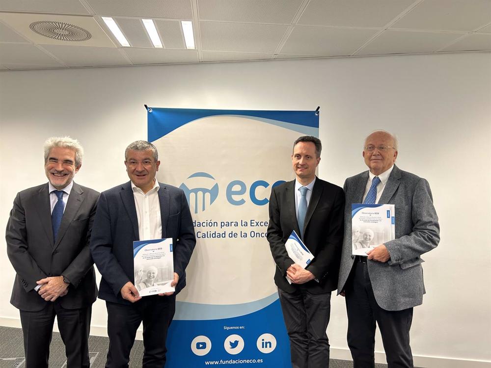 José Luis Fernández Arteagabeitia, Rafael López, Jesús García-Foncillas y Carlos Camps. José