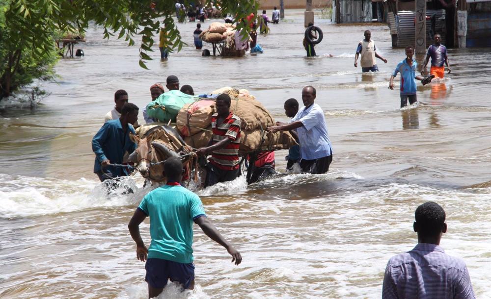Imagen de archivo de inundaciones en Beledweyne (Somalia) Imagen