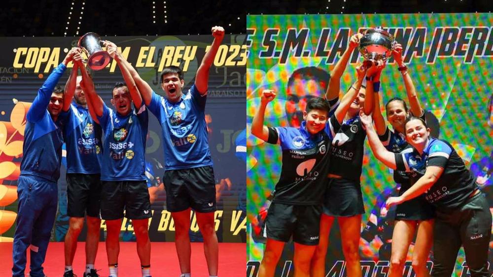 ASISA Borges Vall y Museo de la Almendra Francisco Morales, campeones de Copa de tenis de mesa. ASISA