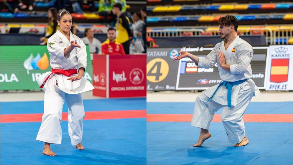 Damián Quintero y Paola García pelearán por el oro en kata en el Europeo de Karate de Guadalajara Damián