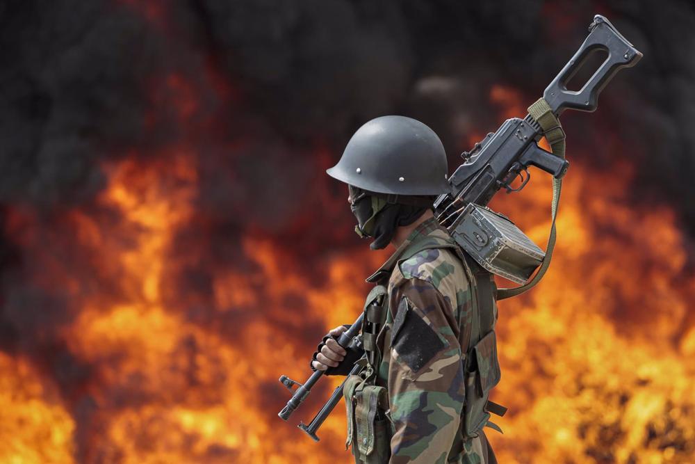 File - File image of a soldier in Sana'a, Yemen. File