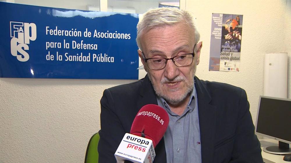 Archivo - El presidente de la Federación de Asociaciones para la Defensa de la Sanidad Pública (FADSP), Marciano Sánchez Bayle. Archivo