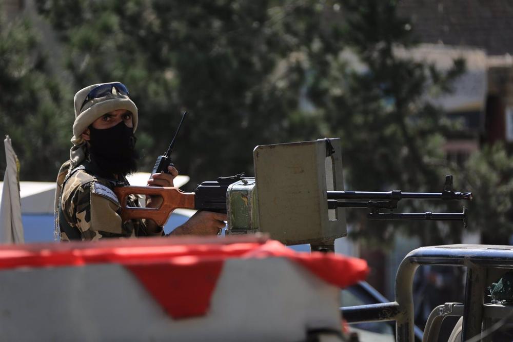 File - Member of the Afghan security forces in Kabul File