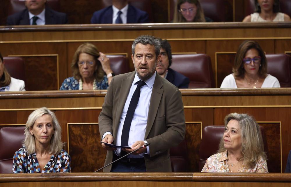 Archivo - El diputado del PP, Jaime de Olano, intreviene durante una sesión de control al Gobierno en el Congreso de los Diputados, a 21 de septiembre de 2022, en Madrid (España). Archivo