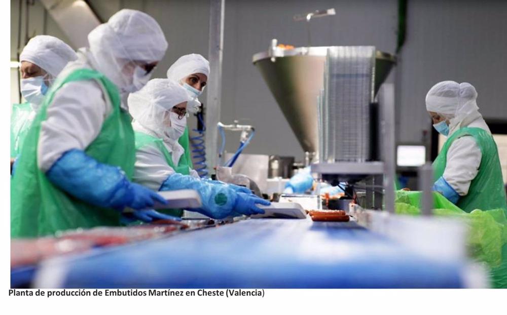 Planta de producción de Embutidos Martínez en Cheste Planta