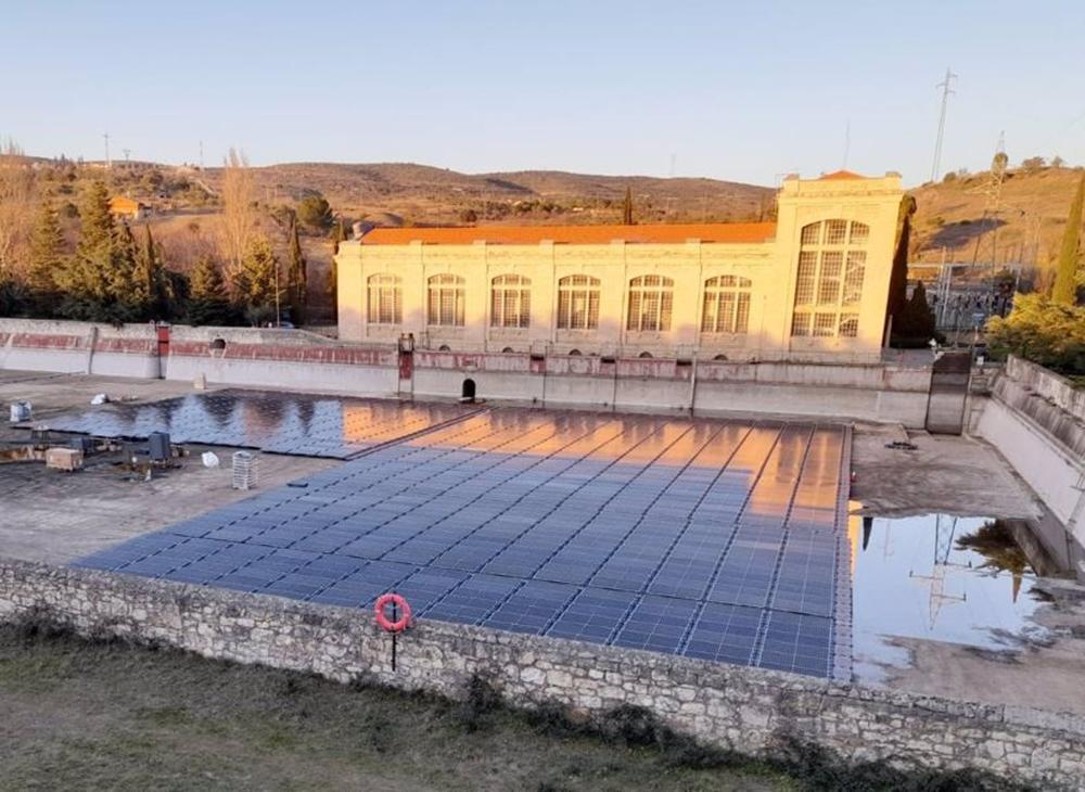 Planta solar flotante en Madrid Planta