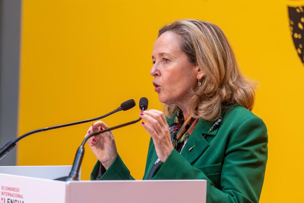 La vicepresidenta primera y ministra de Asuntos Económicos y Transformación Digital, Nadia Calviño. La