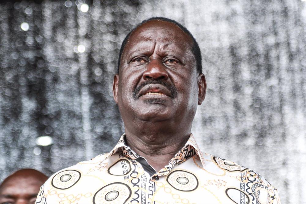 El líder opositor de Kenia y ex primer ministro Raila Odinga El