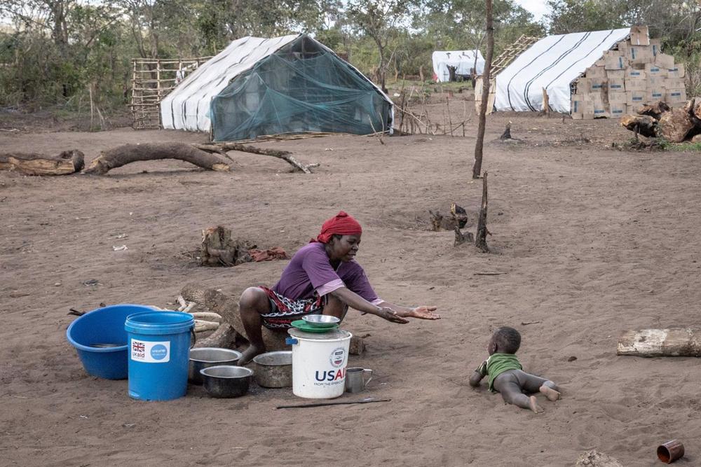 Archivo - Imagen de archivo de desplazados en Mozambique Archivo