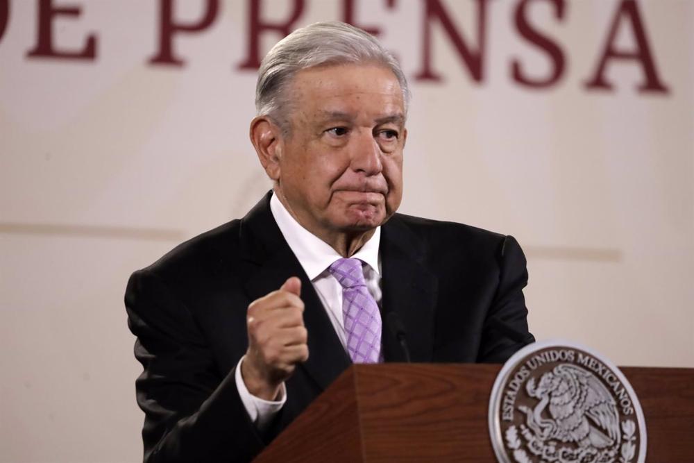 El presidente de México Andres Manuel Lopez Obrador El