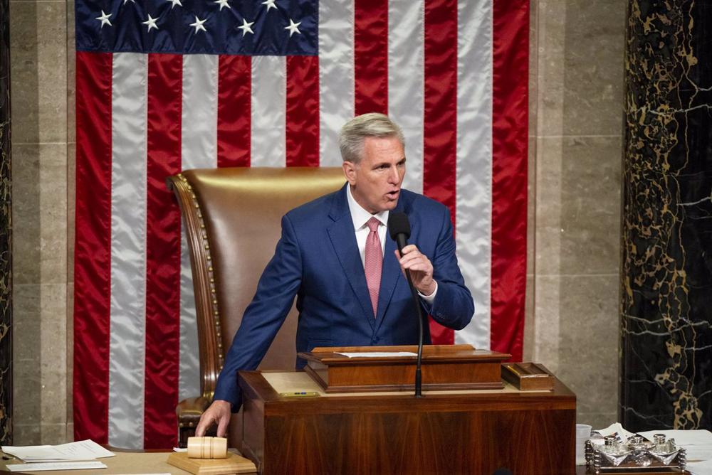 El presidente de la Cámara de Representantes de EEUU, Kevin McCarthy El
