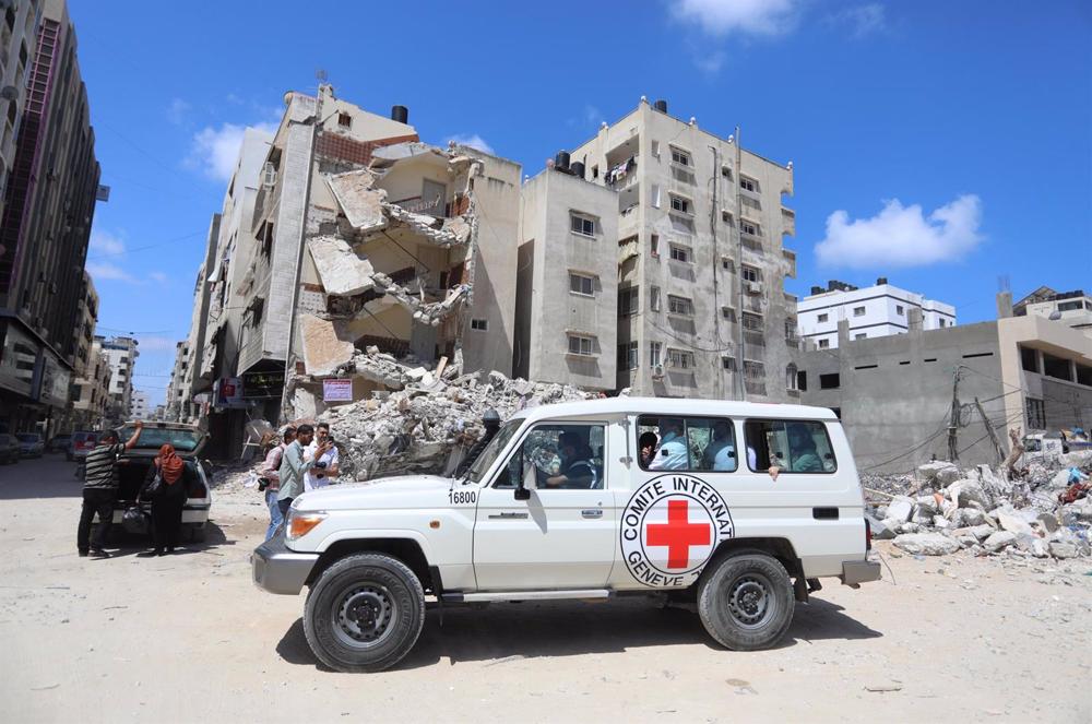 Archivo - Vehículo del CICR en la Franja de Gaza Archivo