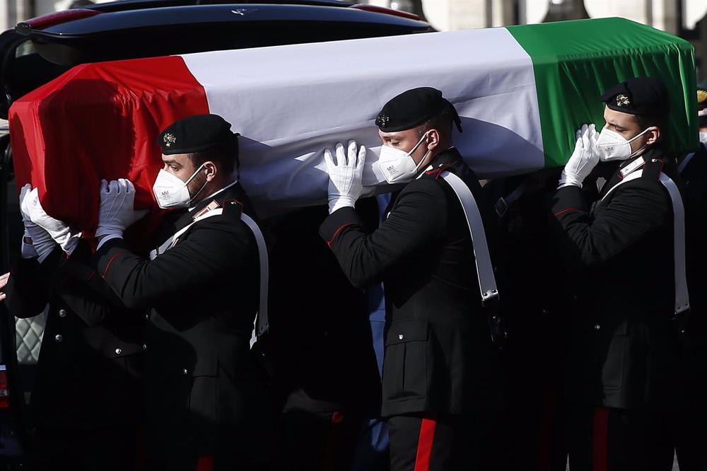 Archivo - Funeral de Luca Attanasio en Roma (Archivo) Archivo