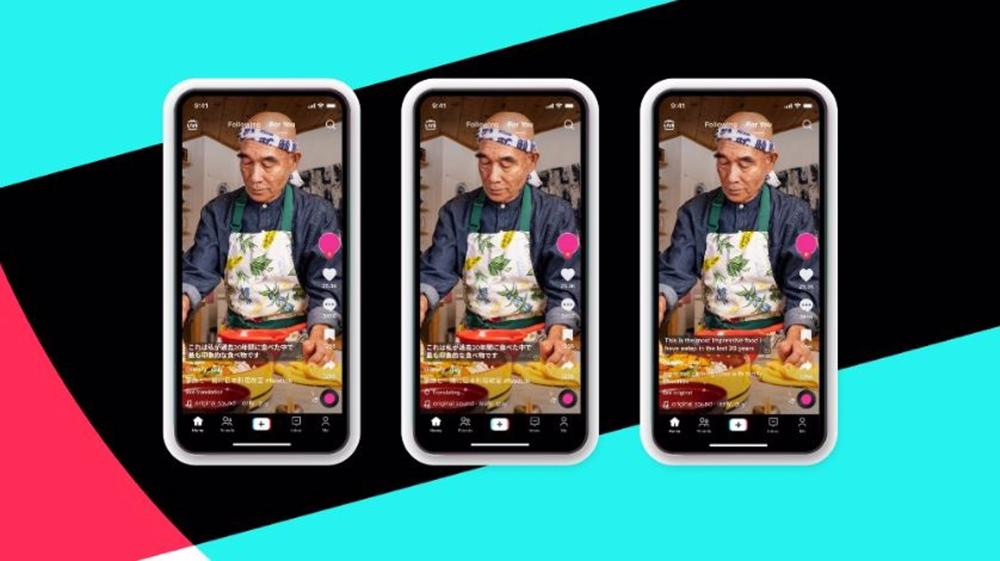 Interfaz de la plataforma china TikTok Interfaz