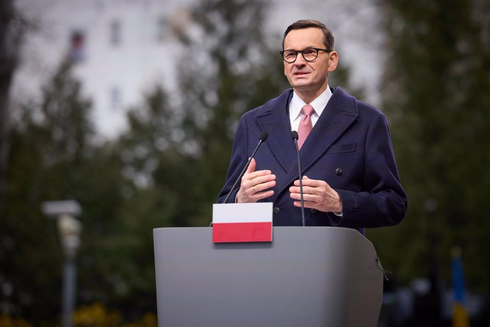 El primer ministro de Polonia, Mateusz Morawiecki. El