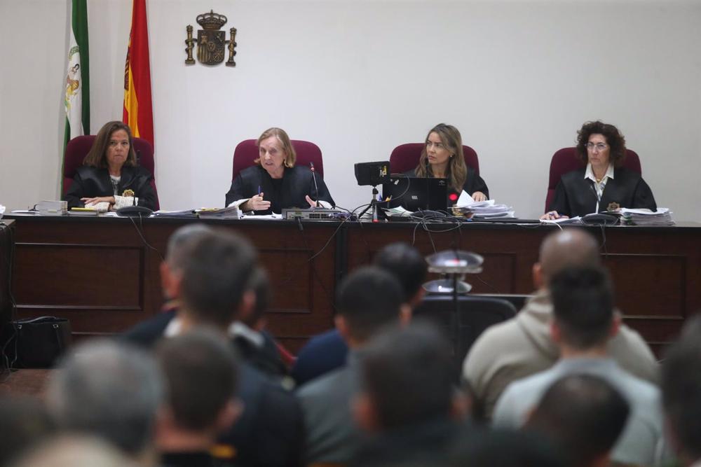 Sala de la Audiencia de Algeciras donde se celebra el macrojuicio contra el clan de Los Castañas. Sala