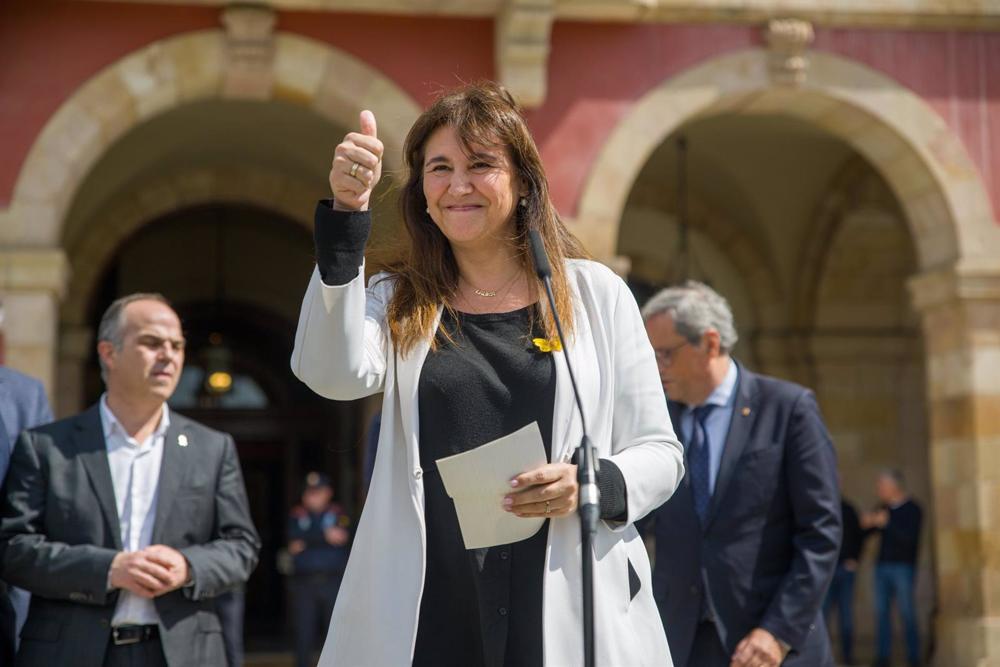 La presidenta de Junts y presidenta suspendida del Parlament, Laura Borràs La