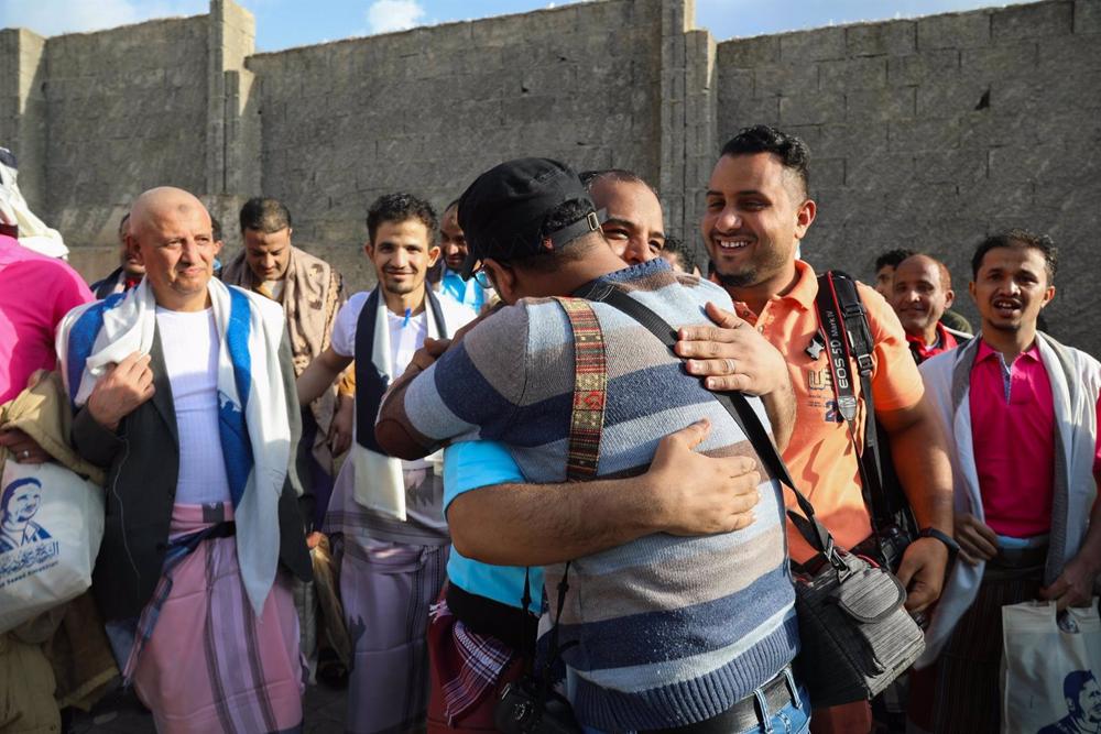 Archivo - Intercambio de presos en diciembre de 2019 entre los huthis y las autoridades reconocidas internationalmente en Yemen Archivo