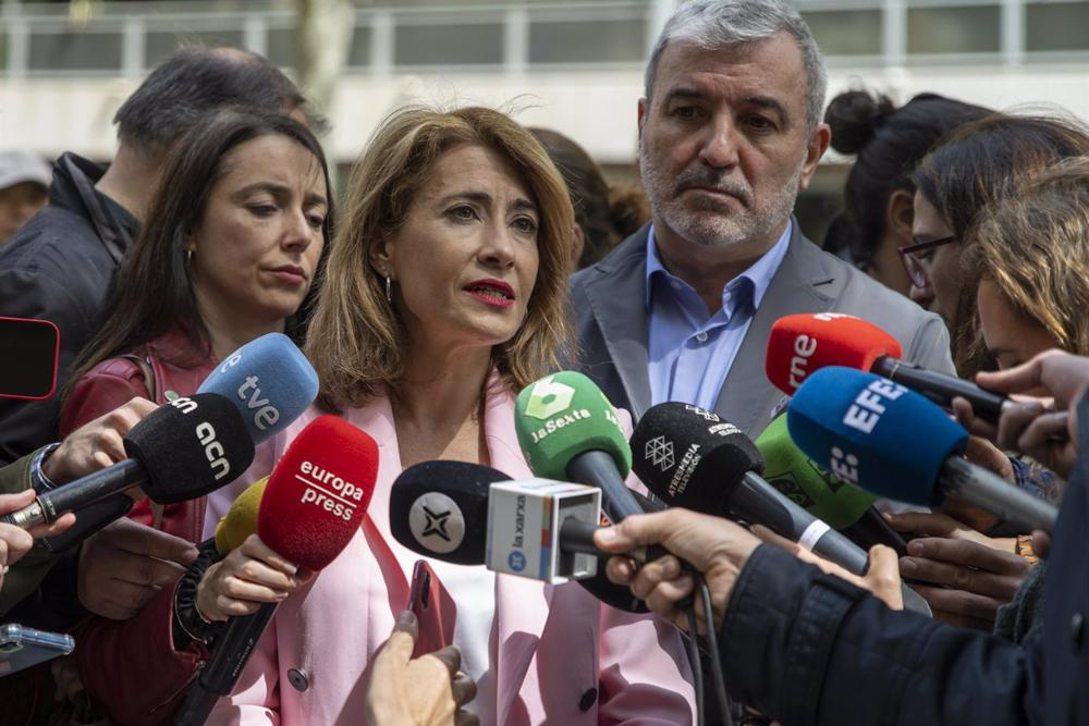 La ministra de Transportes, Movilidad y Agenda Urbana, Raquel Sánchez La