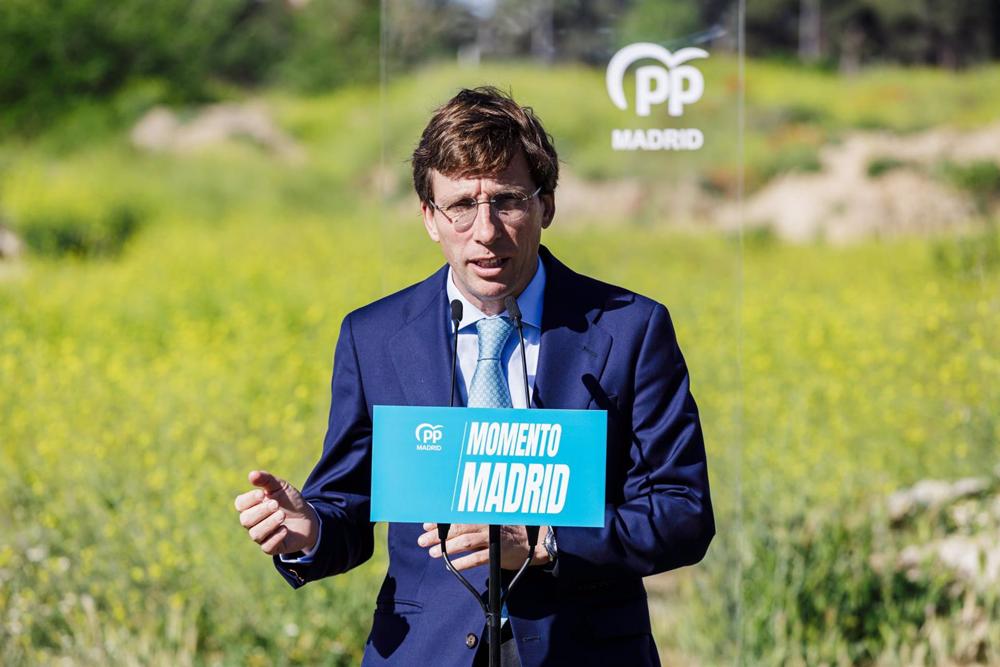 El alcalde de Madrid y candidato a la reelección, José Luis Martínez-Almeida. El