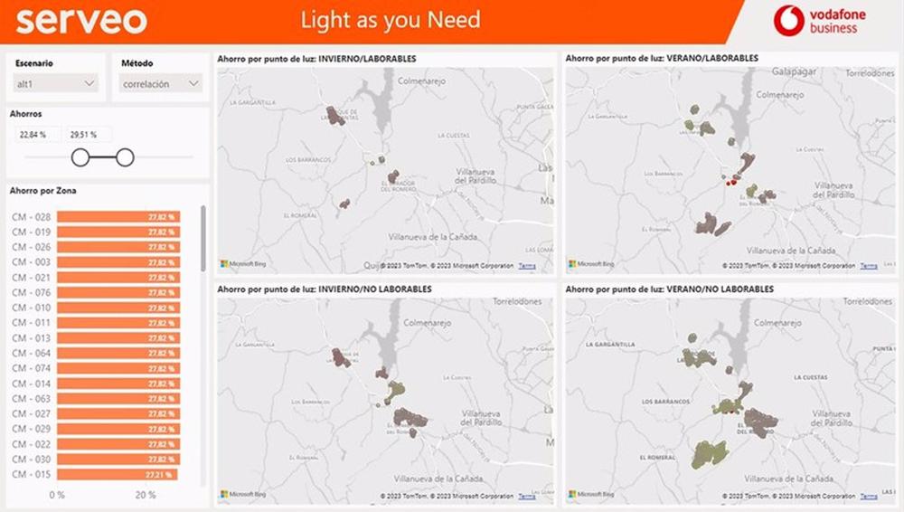 Vodafone y Serveo lanzan una solución conjunta de alumbrado público inteligente Vodafone