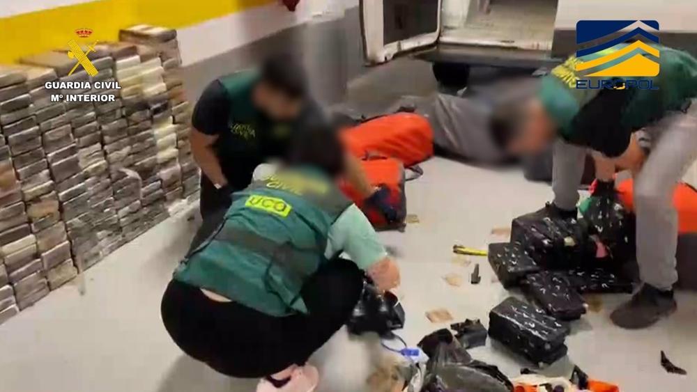 Operación de la Guardia Civil contra el narcotráfico en las provincias de Huelva y Cádiz. Operación